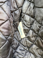 Evergreen/Gold Leather Sleeve Letterman Jacket | Men's M