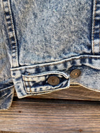 Custom Repaired Acid Washed Levi Strauss & Co. Denim Jacket | Men's M