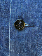 Custom Patched Denim Utility Jacket | Men's M