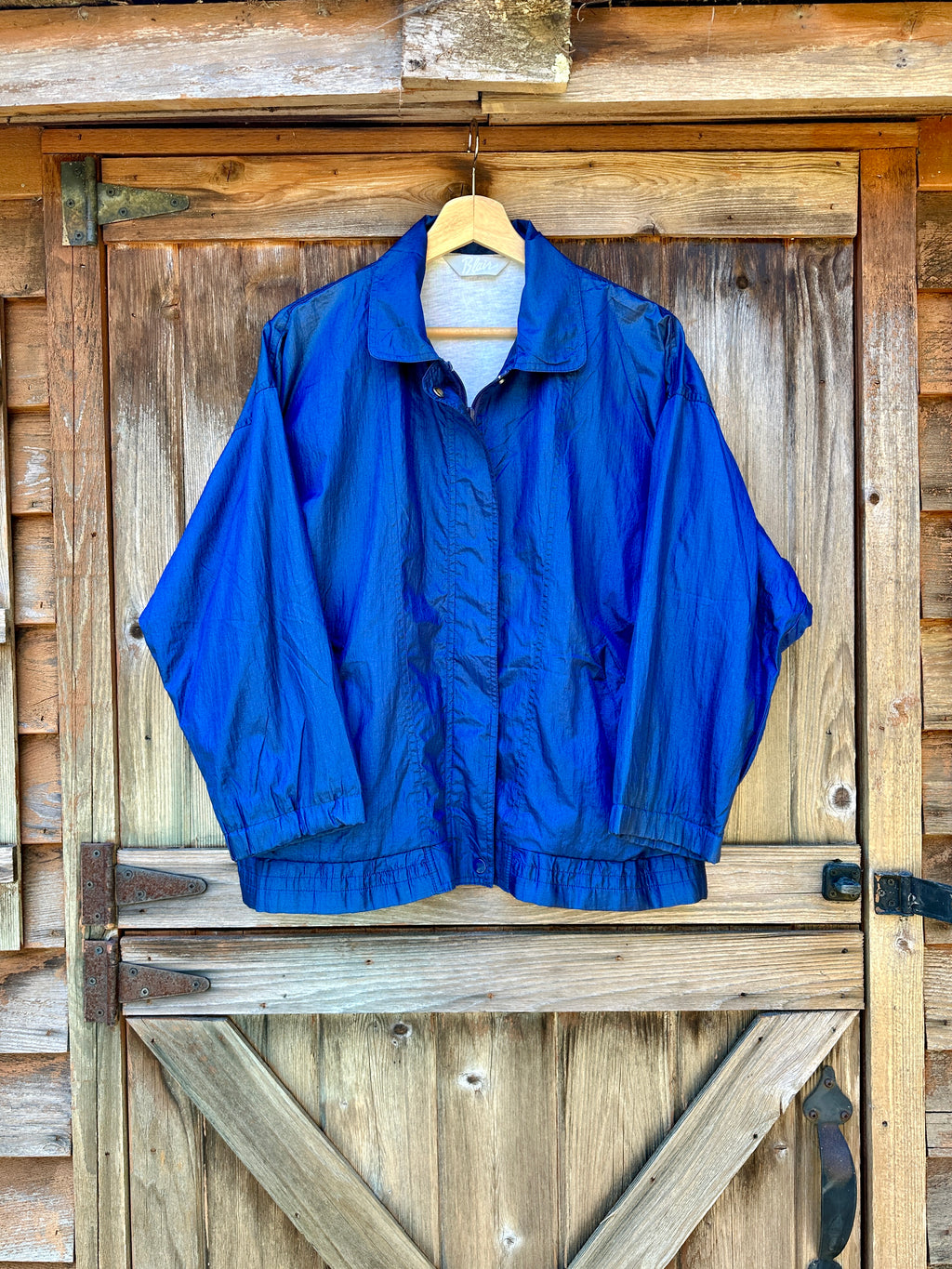 Laydown Collar 80's Windbreaker | Women's S