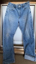 Vintage Carhartt B17 DST Relaxed Fit Tapered Leg Jeans 34x32 High Rise Dark Stone Denim - Measures 33.5 x 31 Baggy 90s Streetwear