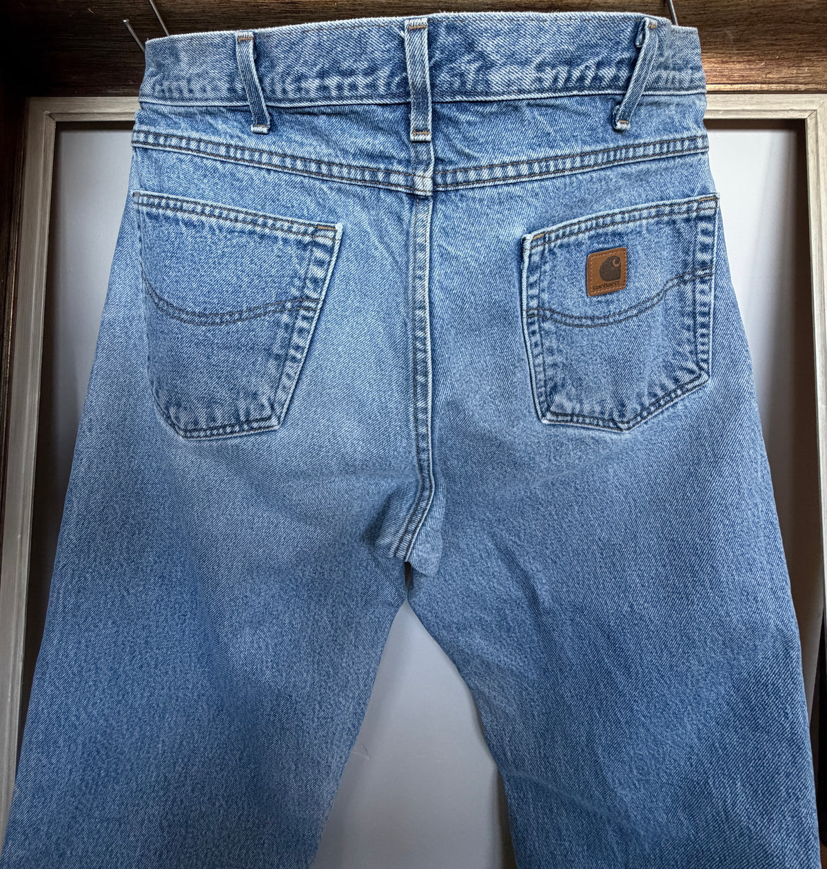 Vintage Carhartt B17 DST Relaxed Fit Tapered Leg Jeans 34x32 High Rise Dark Stone Denim - Measures 33.5 x 31 Baggy 90s Streetwear