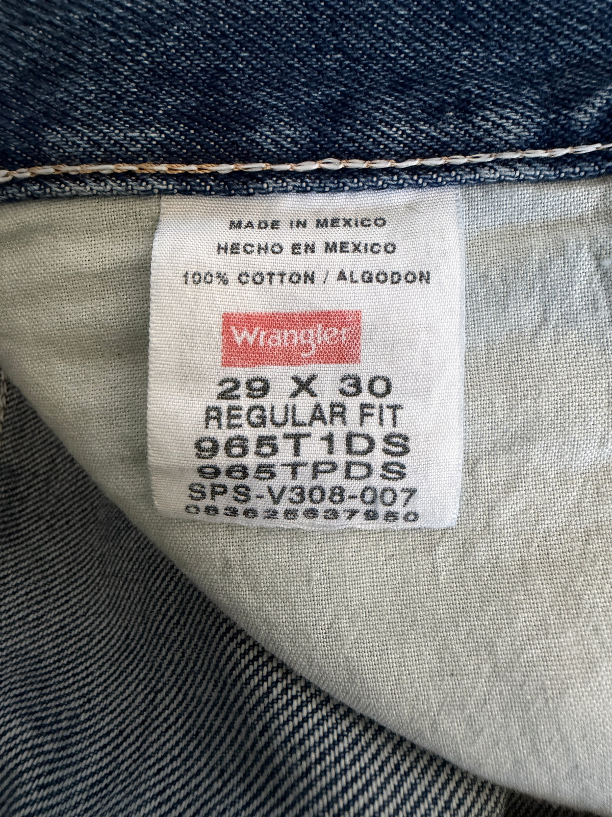 Vintage Wrangler 965 Regular Fit Jeans 29x30 | Dark Blue Denim High Rise
