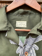 Kapital Eagle Feather Printed Aloha Shirt  | Men's M