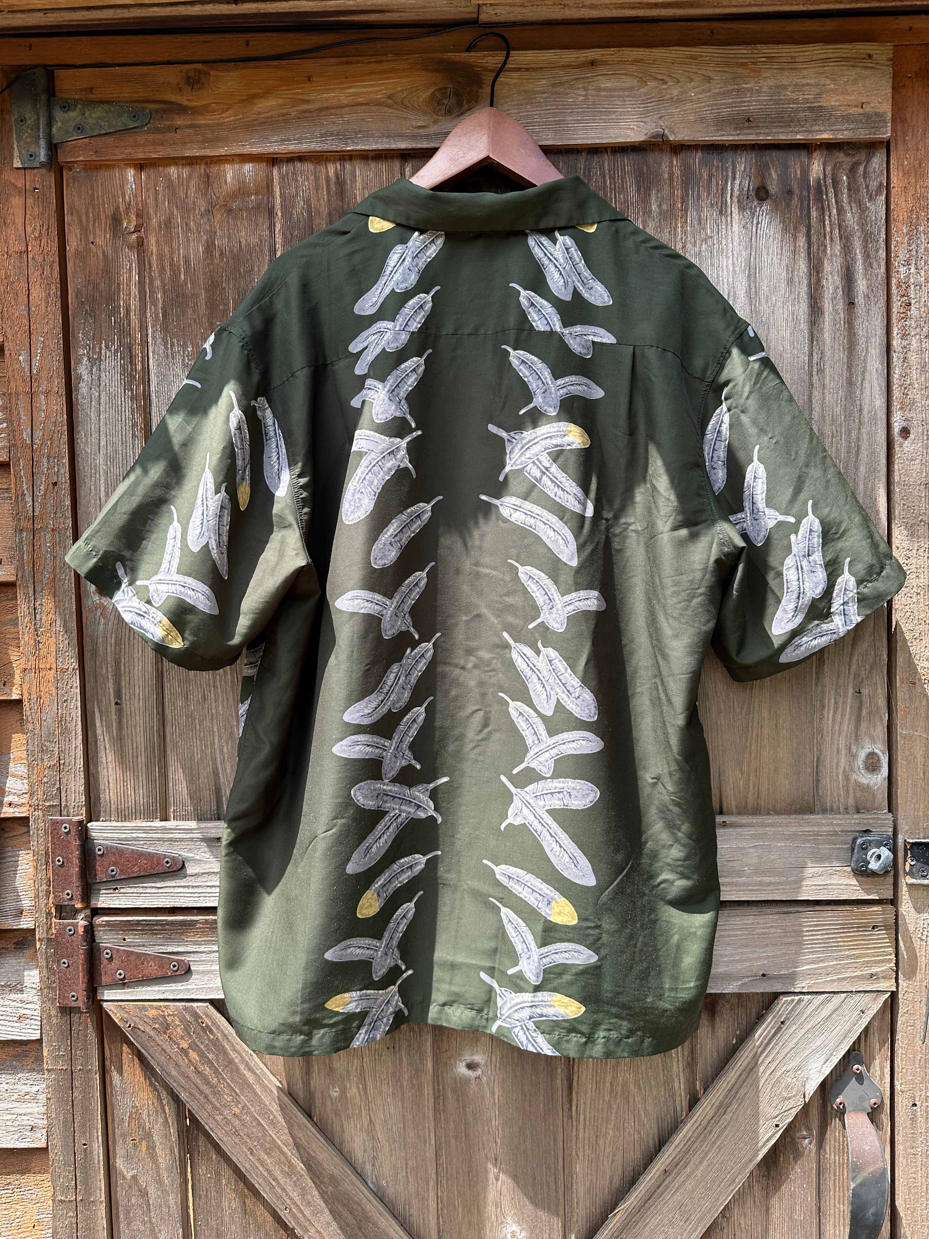 Kapital Eagle Feather Printed Aloha Shirt  | Men's M