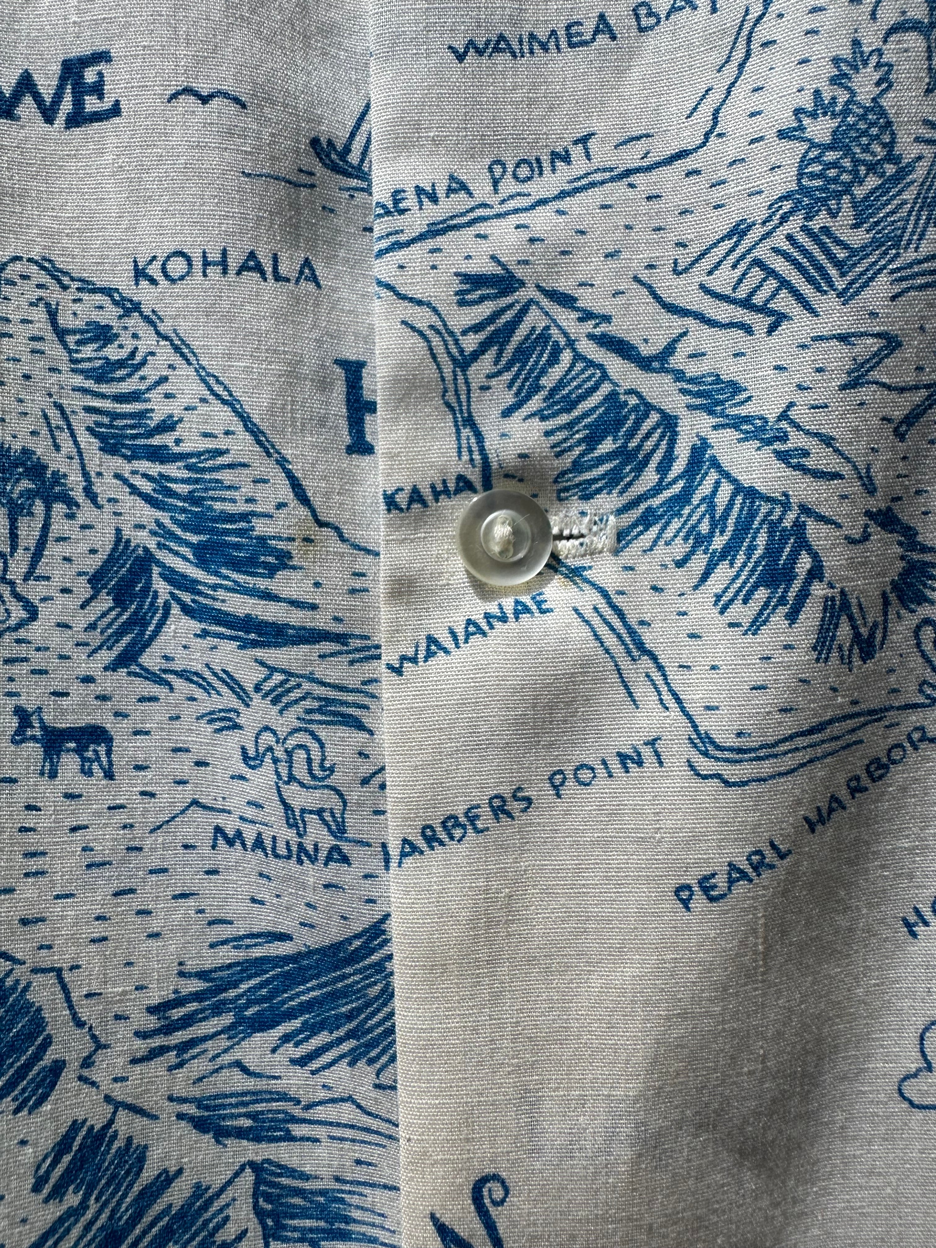Hawiiana Brand Made in Hawaii (~1960's) Aloha Shirt| Men's M