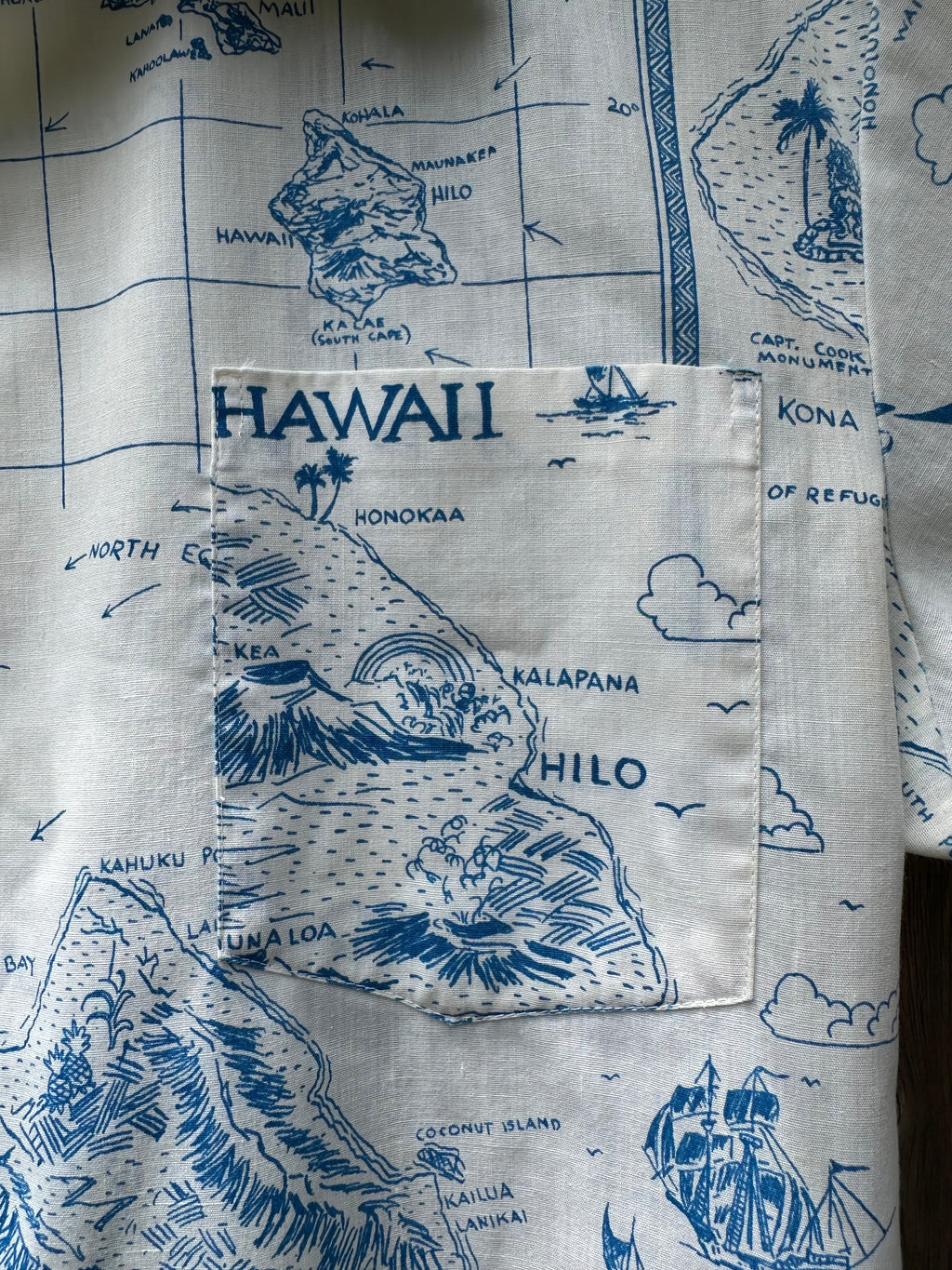 Hawiiana Brand Made in Hawaii (~1960's) Aloha Shirt| Men's M
