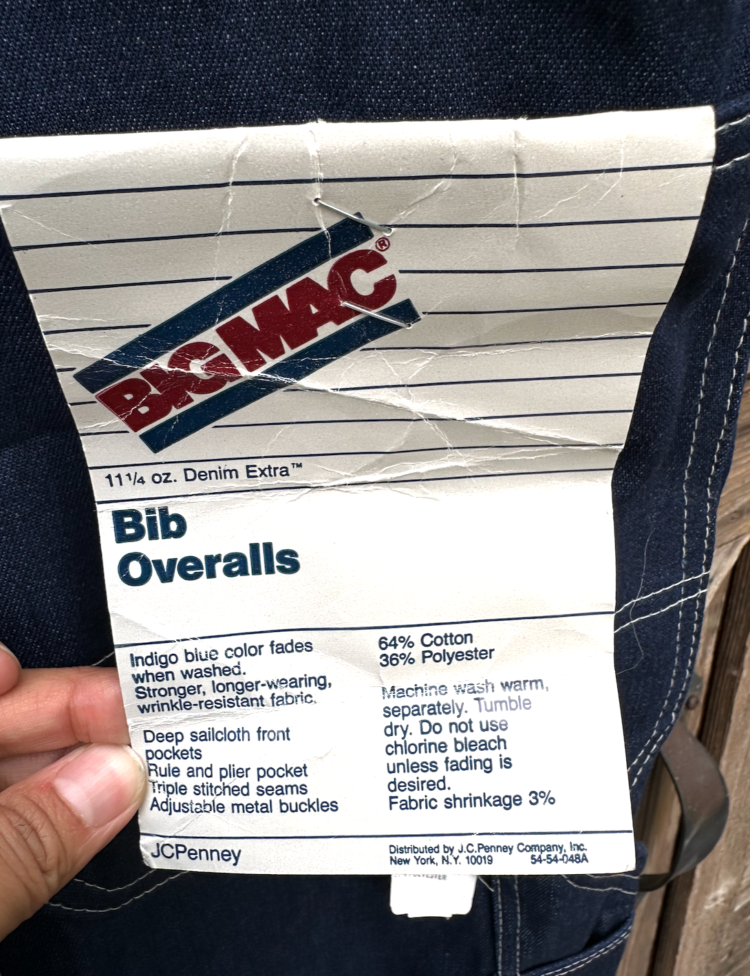 Vintage Big Mac Bib Overalls | Men's 3XL 46" x 28"