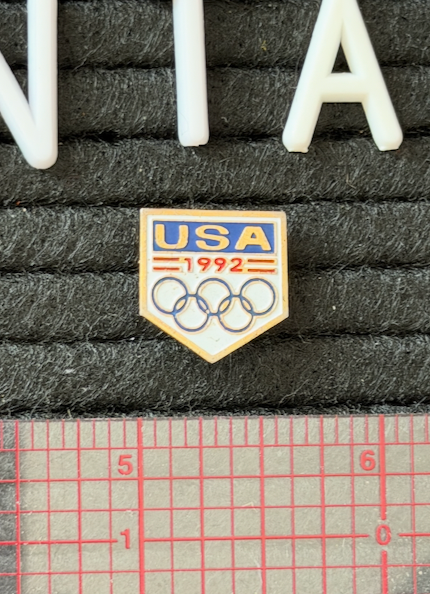 USA Olympics 1992 Shield Lapel Pin | Metal Pin